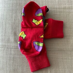 Boys Girls Men Women Red funky sox Cotton size 6-12 Stretches Street style Treny